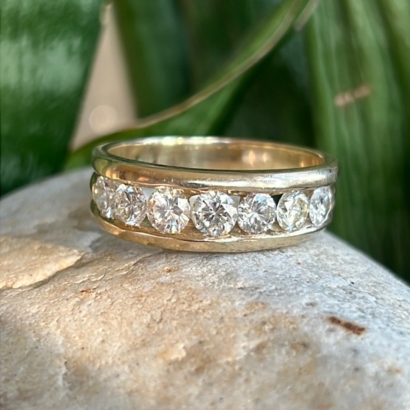 14 karat gold and 2 carat diamond men’s ring - Picture 3 of 7